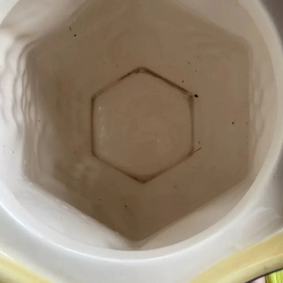 VTG Biscotti Cookie Jar Hand Painted Nonni's Dark Blue Fruit Ceramic Kitchen - Picture 5 of 11